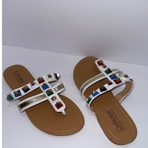 Catherine Malandrino Studded Thong Sandal‎ 10 Women Boho Beach Festival Resort